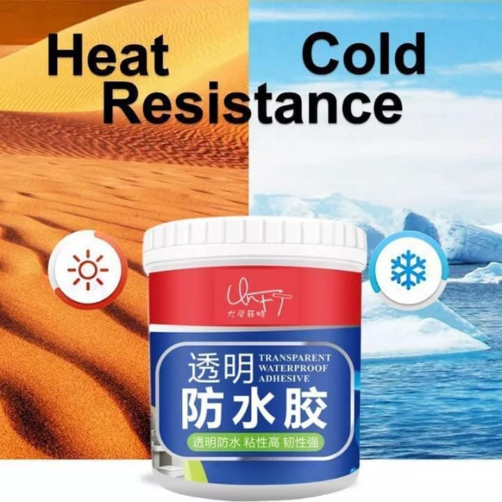 Transparent Waterproof Glue for Roof Leakage Crack Seal Glue 300gm, Crack Seal Agent Roof Water Leakage Solution Transparent Glue Waterproofing (A1 300G)