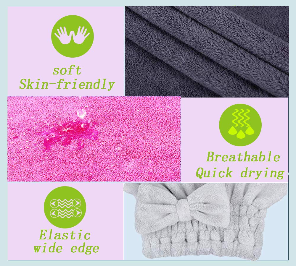 Micro Fiber Shower Cap Random Color