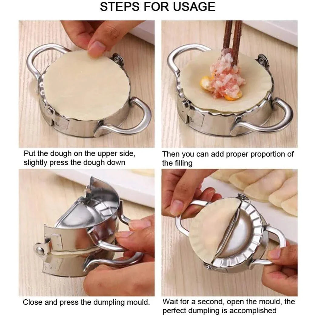 Momo's Maker -Dumpling Maker:Stainless Steel (1 Pc)