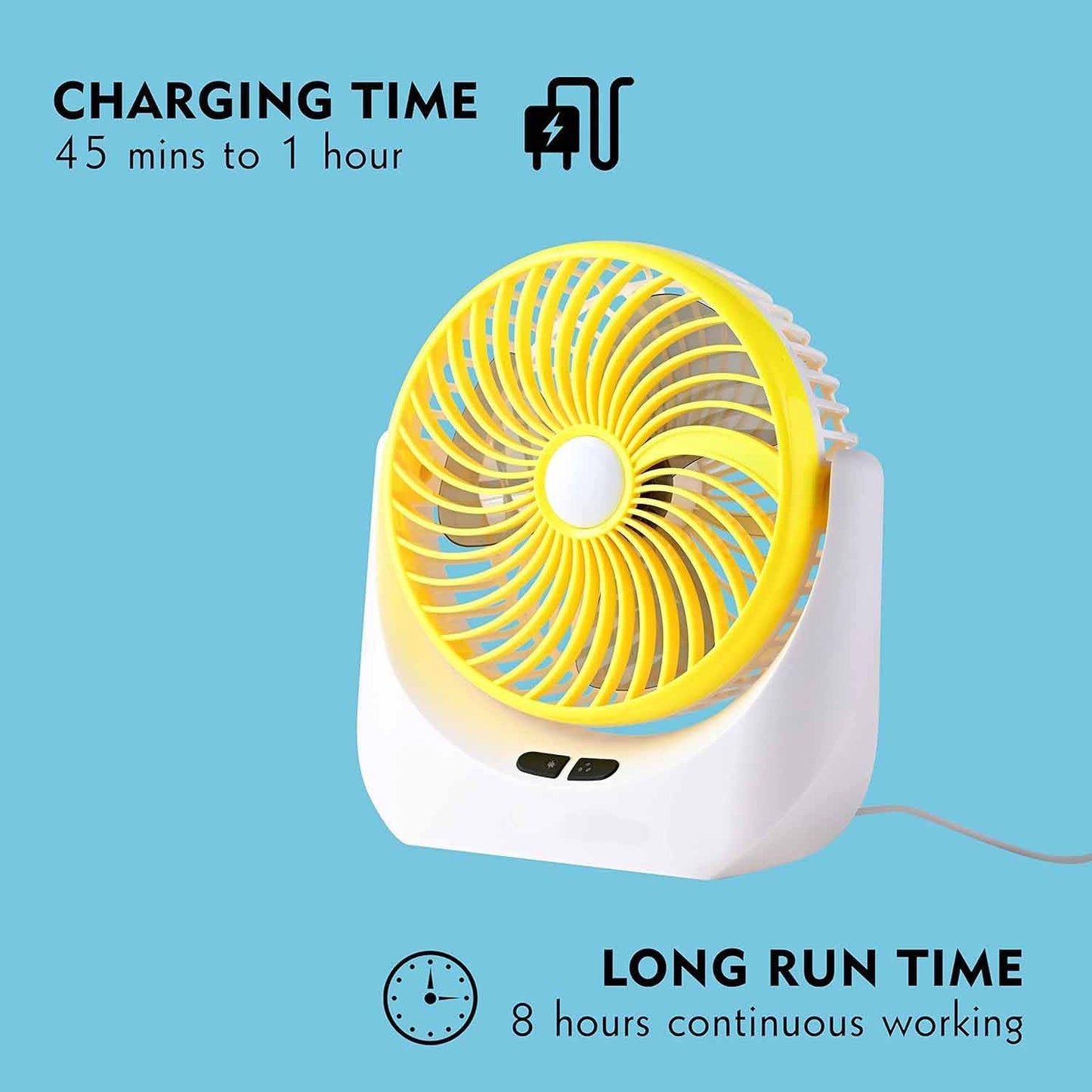 Table Fan, Small Portable Desktop Fan with 21 SMD Light Strong Wind, Quiet Operation Personal Mini Fan for Home Office Bedroom Kitchen Table and Desktop USB Fan Assoretd Colour (JY-1880 Fan23)