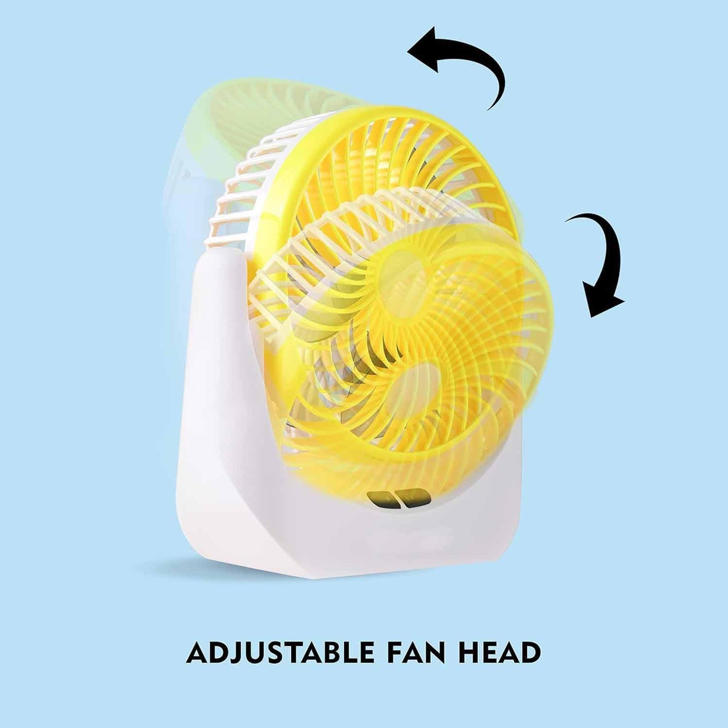 Table Fan, Small Portable Desktop Fan with 21 SMD Light Strong Wind, Quiet Operation Personal Mini Fan for Home Office Bedroom Kitchen Table and Desktop USB Fan Assoretd Colour (JY-1880 Fan23)