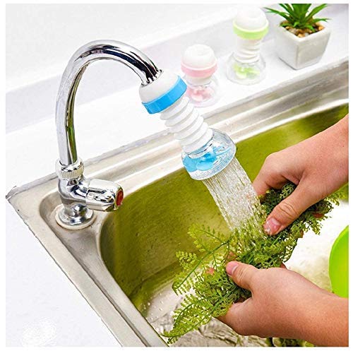 Pack of 2 Anti-Splash Expandable Head Nozzle Bathroom Tap Adjustable Splash Sprinkler Head Sprinkler Water Saving