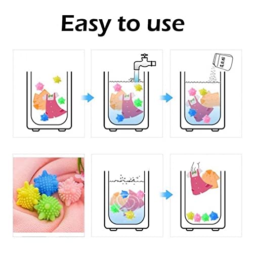 10 Pcs Reusable Washing Machine Winding Laundry Anti-tangle Balls (Set of 2)