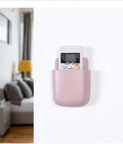 Pack of 2 Wall Mounted Mobile or Remote Holder Stand (Random Colors)