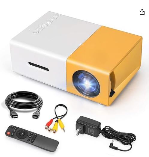 LED projector with remote controller
