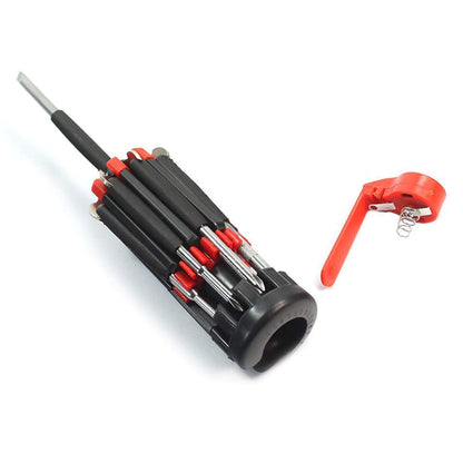 8in1 Screwdriver Set with 6 LED Lights, Portable Multifunctional 8-in-1 Screw Driver Tool Set Kit with Torch and Magnetic Heads for Mobile, Laptop Repairing & Household Work