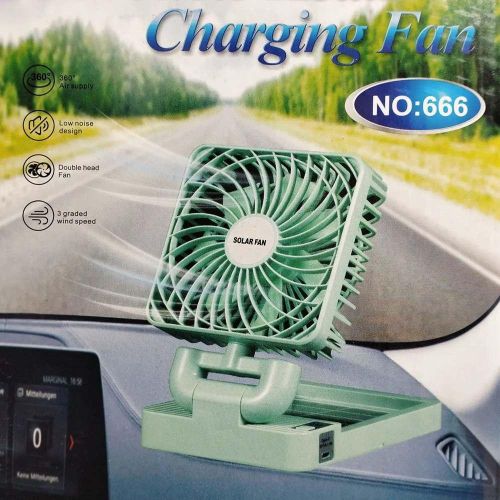 FA-SD-666 Rechargeable Solar Powered Fan x 3