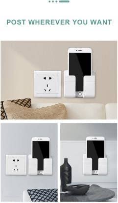 Modern Wall Hanging Keys & Mobile Holder Single Piece (Random Colors)