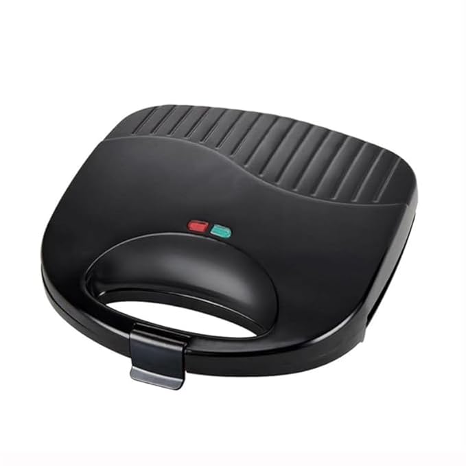 Lifelong Waffle Maker Machine for Home/750W Mini Waffle Cone Maker with Non Stick Coating and Cool Touch Handle/2 Belgian Waffles in Minutes(Black - LL105W)