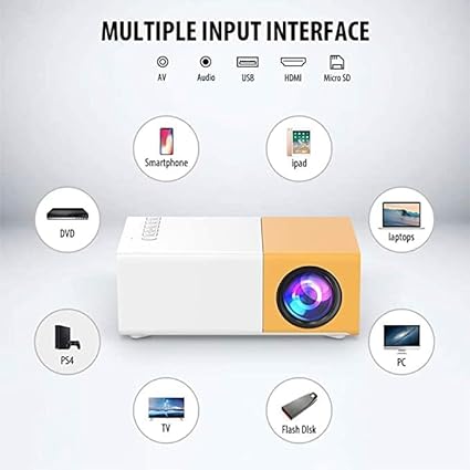 LED projector with remote controller