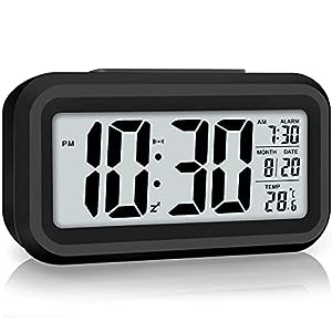 Back light control LCD alarm clock