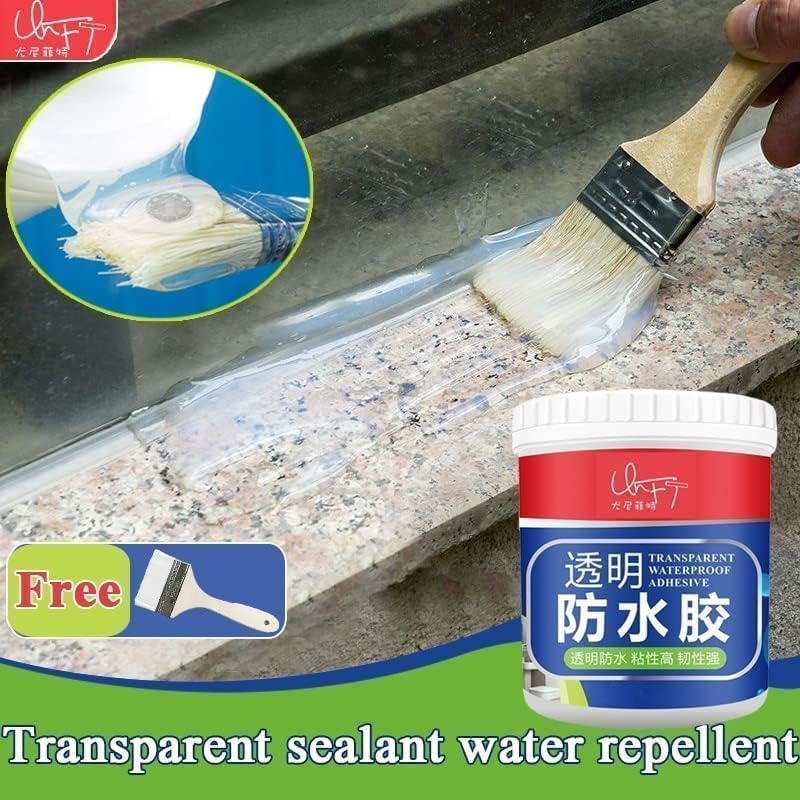 Transparent Waterproof Glue for Roof Leakage Crack Seal Glue 300gm, Crack Seal Agent Roof Water Leakage Solution Transparent Glue Waterproofing (A1 300G)