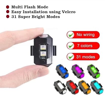 Safety Light for Bike Motorcycles Cars Bicycle Drones Helmet light