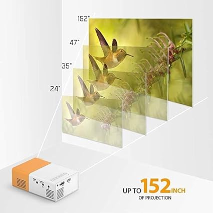 LED projector with remote controller