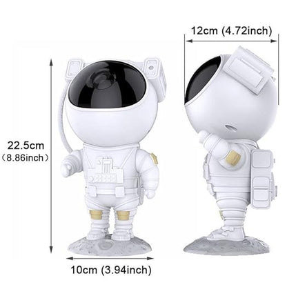 Astronaut Galaxy Projector Night Light  with Remote Control Timer 360° Adjustable Kids Astronaut Led Lamp for Baby Adults Bedroom, Gaming Room, Home Party, Plastic, Multicolour