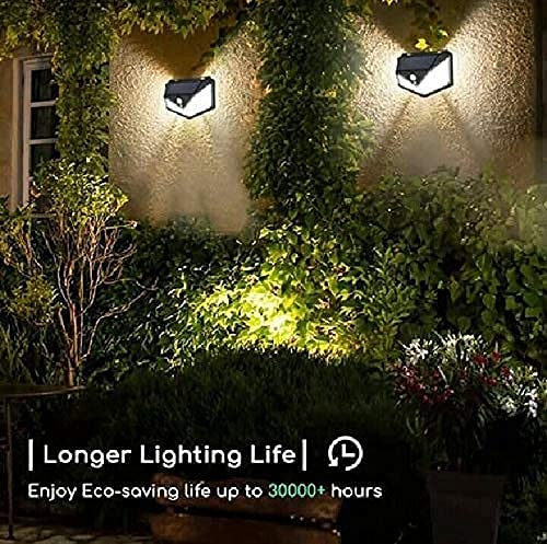 Solar Motion Sensor Wall Lamp for Home, Garden, Outdoor Pathways