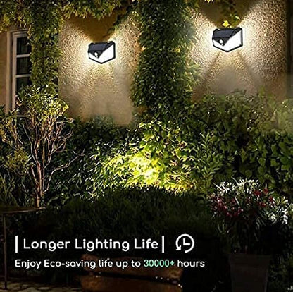 Solar Motion Sensor Wall Lamp for Home, Garden, Outdoor Pathways