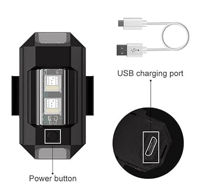 Safety Light for Bike Motorcycles Cars Bicycle Drones Helmet light