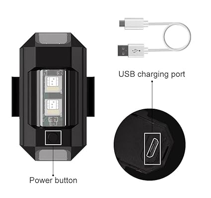 Safety Light for Bike Motorcycles Cars Bicycle Drones Helmet light