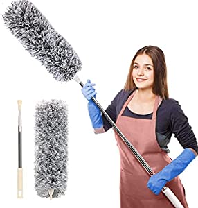 Flexible Duster For Fan Cleaning Mop With Long Rod