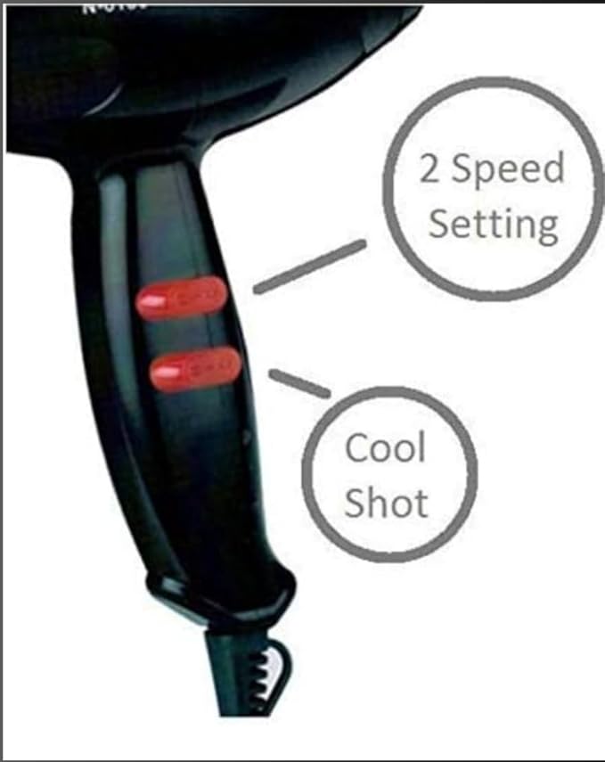 CHAOBA Professional Stylish Hair Dryers For Women And Men Hot And Cold Dryer (2800 Watts,Black)