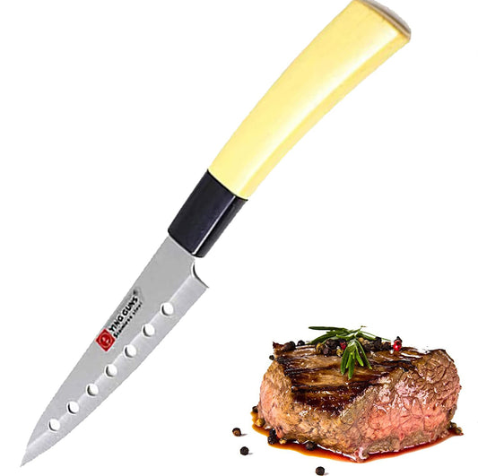 Stainless Steel knife with Thick Wooden Handle 2 Variants