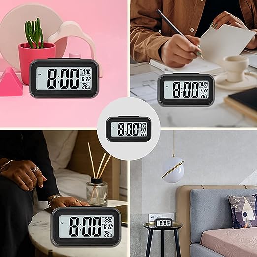 Back light control LCD alarm clock