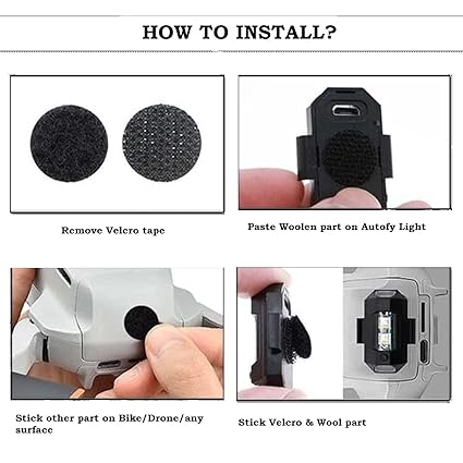 Safety Light for Bike Motorcycles Cars Bicycle Drones Helmet light