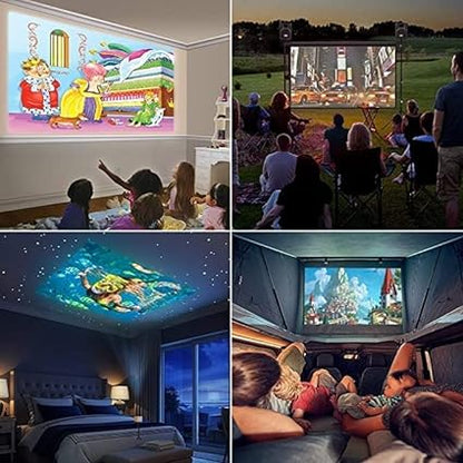 LED projector with remote controller