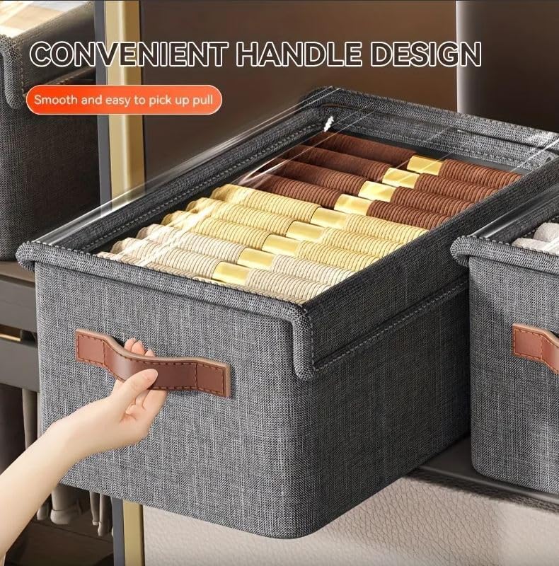 1pcs Store Wardrobe Organizer For Clothes With Metal Fram Foldable Storage Box (Copy)