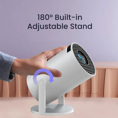 Home 4K & 1080p Support, 270° Rotatable Projector 4000L Android 11 WiFi Bluetooth YouTube PrimeVideo Hotstar Netflix Apps, 720p Native, 150" Max Display