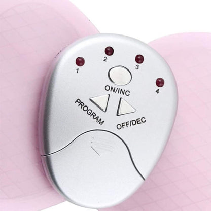 Muscle Massager Butterfly Design Body Electronic ABS Belly Arm Trainer Stimulator Therapy Massage Slimming Losing Weight 4 Led Lights Display,for Blood Circulation, Battery Powered