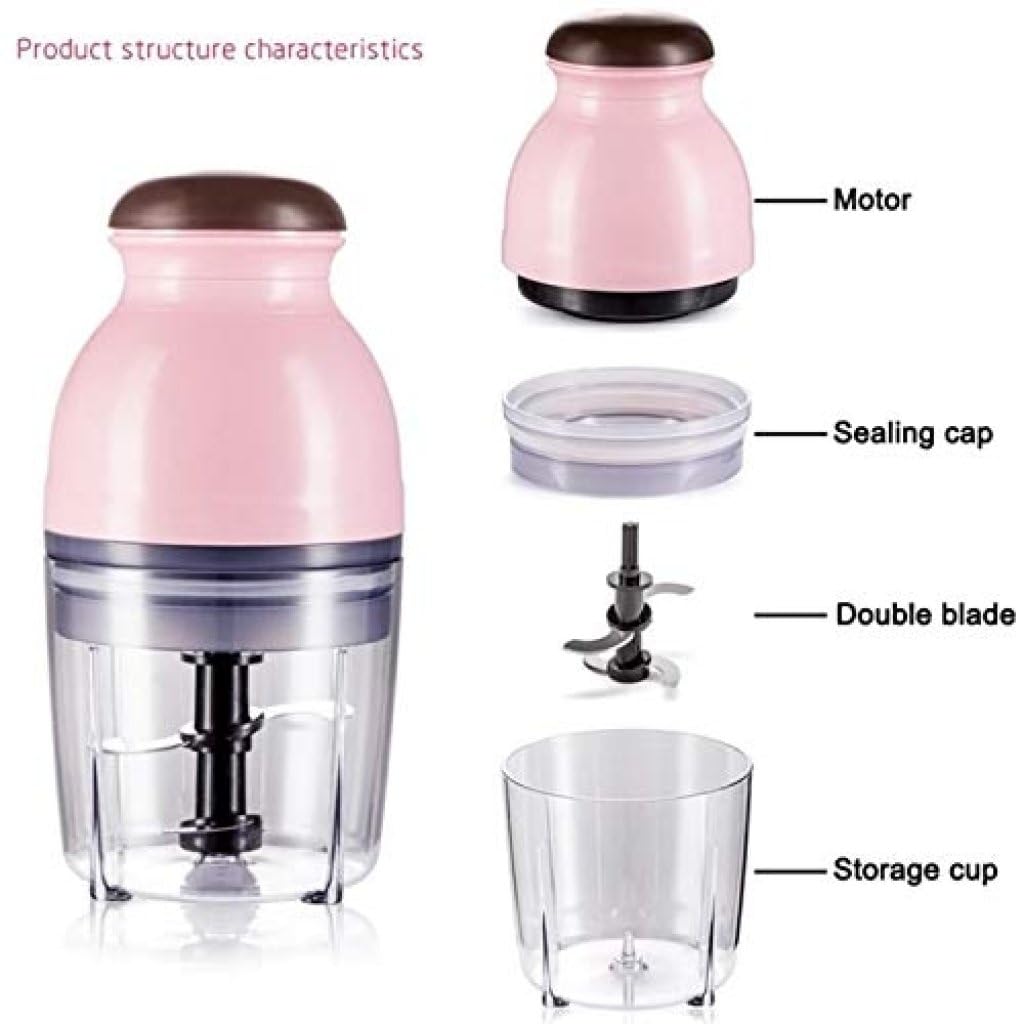 Mini Electric Food Chopper | Multipurpose Portable Grinder for Vegetables, Fruits, Meat, Nuts & Baby Food | Compact & Easy to Clean