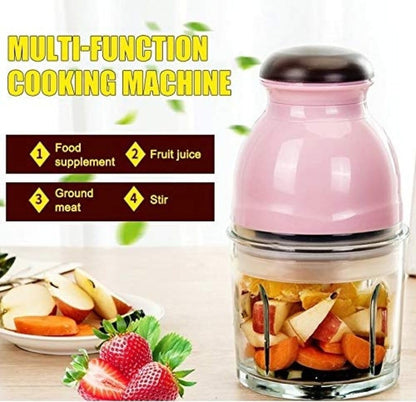 Mini Electric Food Chopper | Multipurpose Portable Grinder for Vegetables, Fruits, Meat, Nuts & Baby Food | Compact & Easy to Clean