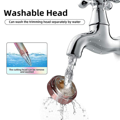 Facial epilator hair removal machine for women - face, chin, cheek, eyebrow, upper lip hair remover for women, usb rechargeable epilator machine (White)