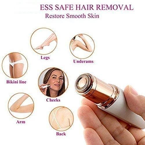 Facial epilator hair removal machine for women - face, chin, cheek, eyebrow, upper lip hair remover for women, usb rechargeable epilator machine (White)
