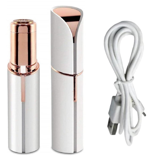 Facial epilator hair removal machine for women - face, chin, cheek, eyebrow, upper lip hair remover for women, usb rechargeable epilator machine (White)