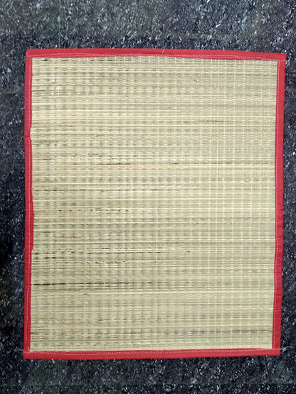 Striped Modern Mat (Ivory, Korai Grass, 2 x 1.5 Feet) pack of 2