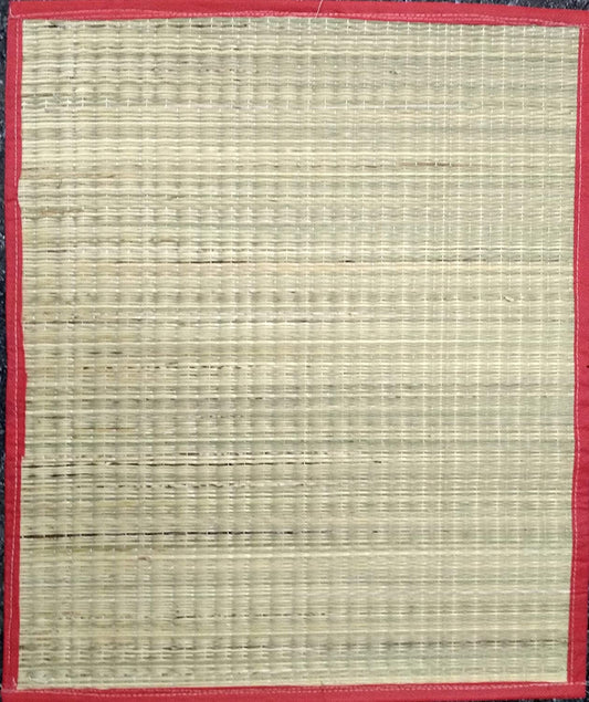 Striped Modern Mat (Ivory, Korai Grass, 2 x 1.5 Feet) pack of 2