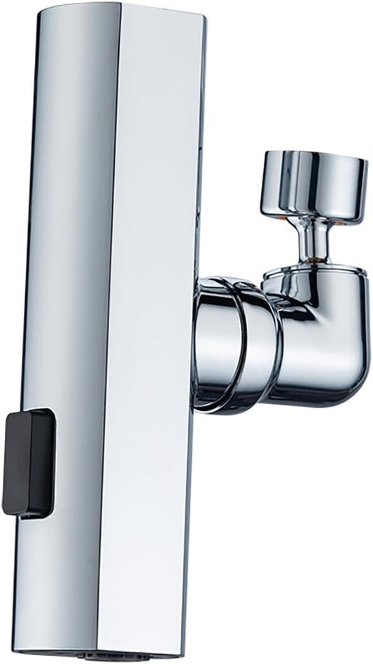 Faucet Shower, Water Saving, Sprayer, Foam, 360 Degree Rotation, Neck Tip, Pressure Increasing Shower Faucet, 3 Types of Water Flow Switching, Rainfall Type Shower, Pure Copper Plating, Shockproof,