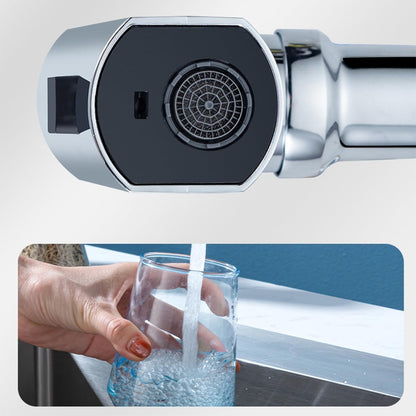 Faucet Shower, Water Saving, Sprayer, Foam, 360 Degree Rotation, Neck Tip, Pressure Increasing Shower Faucet, 3 Types of Water Flow Switching, Rainfall Type Shower, Pure Copper Plating, Shockproof,