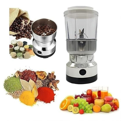 NIMA Electric Coffee, hurbs and Spice Grinder, Stainless Steel, Removable Chamber, 2-in-1 Multifunction