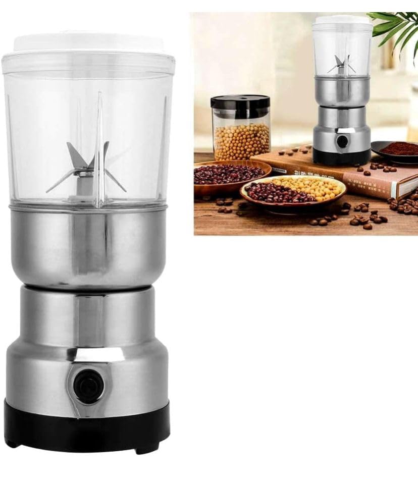 NIMA Electric Coffee, hurbs and Spice Grinder, Stainless Steel, Removable Chamber, 2-in-1 Multifunction