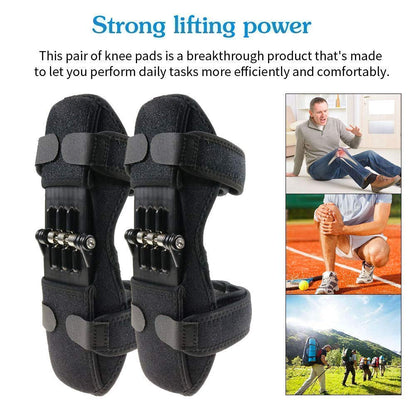 pring Knee Booster Power Knee Support Powerleg Knee Joint Support Pads Knee Protection Booster Protection Boost Old Cold Leg Mountaineering Knee Booster (1 pair)