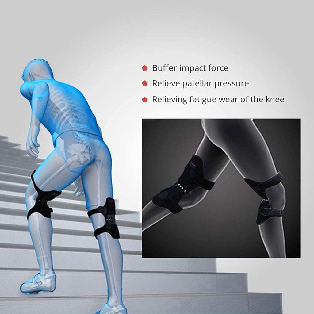 pring Knee Booster Power Knee Support Powerleg Knee Joint Support Pads Knee Protection Booster Protection Boost Old Cold Leg Mountaineering Knee Booster (1 pair)
