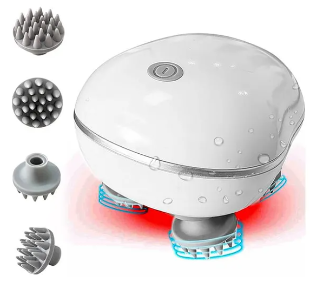 Electric Head, Scalp Massager | Advance Red Light Therapy for Boost Hair Growth, Hair Fall Control, Scalp Therapy | 3 Speed Mode Scalp Massager - (Pack of 1 - Color May Vary)