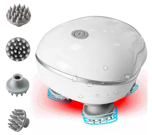Electric Head, Scalp Massager | Advance Red Light Therapy for Boost Hair Growth, Hair Fall Control, Scalp Therapy | 3 Speed Mode Scalp Massager - (Pack of 1 - Color May Vary)