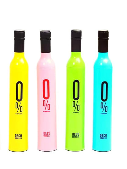 Bottle Shape Foldable Umbrella with Case – Compact Manual Portable Umbrella for Women, Men, and Kids