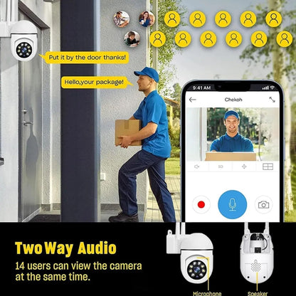 1080p V380 Pro App 360 Degree Watch Live Streaming | Smart Wi-fi Wireless CCTV Security Camera Light Vision, Remote Indoor Mini Dome