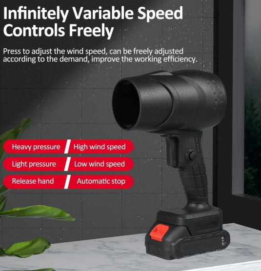 Cordless Turbojet Blade Blower, Equipped With 48V Dual-Battery And Charger